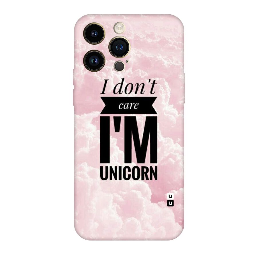Dont Care Unicorn Original Polycarbonate Back Case for iPhone 14 Pro Max