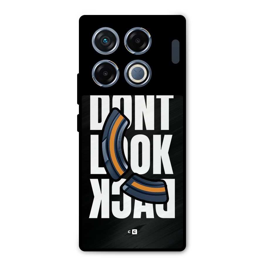 Dont Look Back Metal Back Case for Infinix GT 20 Pro