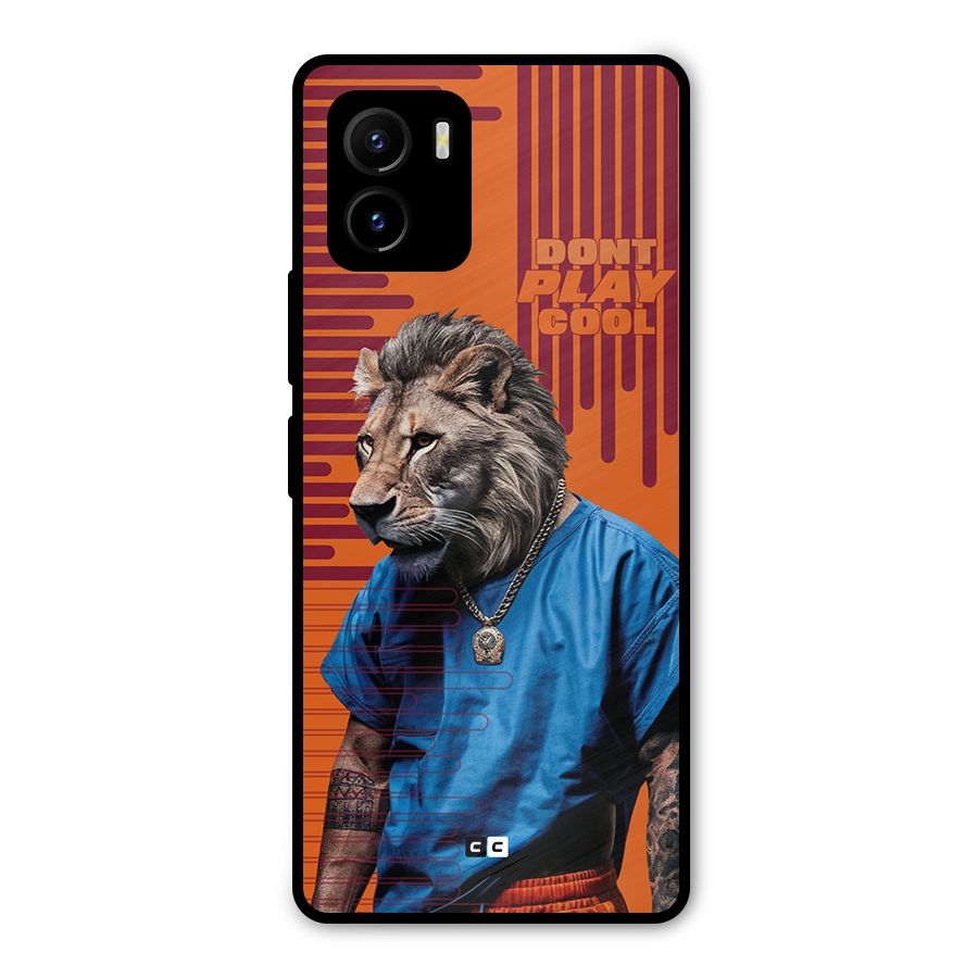 Dont Play Cool Metal Back Case for Vivo Y15s