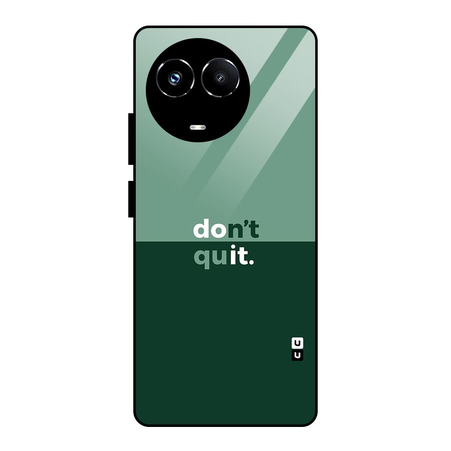 Dont Quit Do It Glass Back Case for Realme Narzo 60X