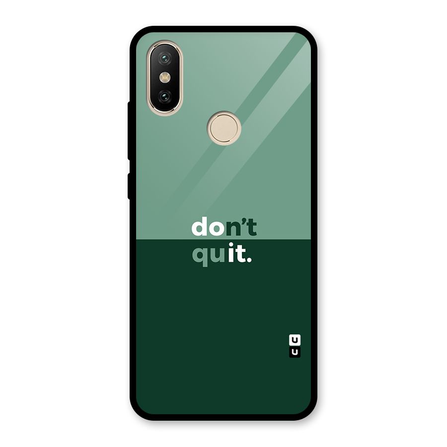Dont Quit Do It Glass Back Case for Redmi A2