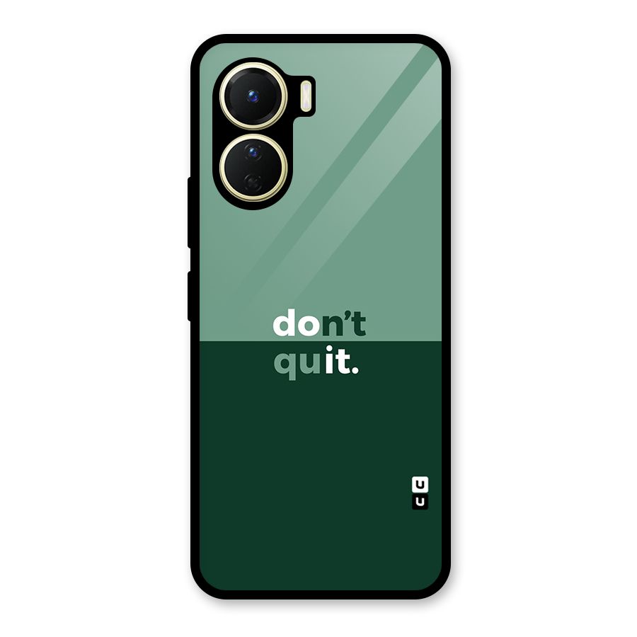 Dont Quit Do It Glass Back Case for Vivo Y16