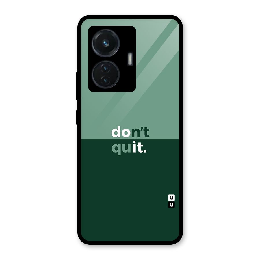 Dont Quit Do It Glass Back Case for iQOO Z6 44W
