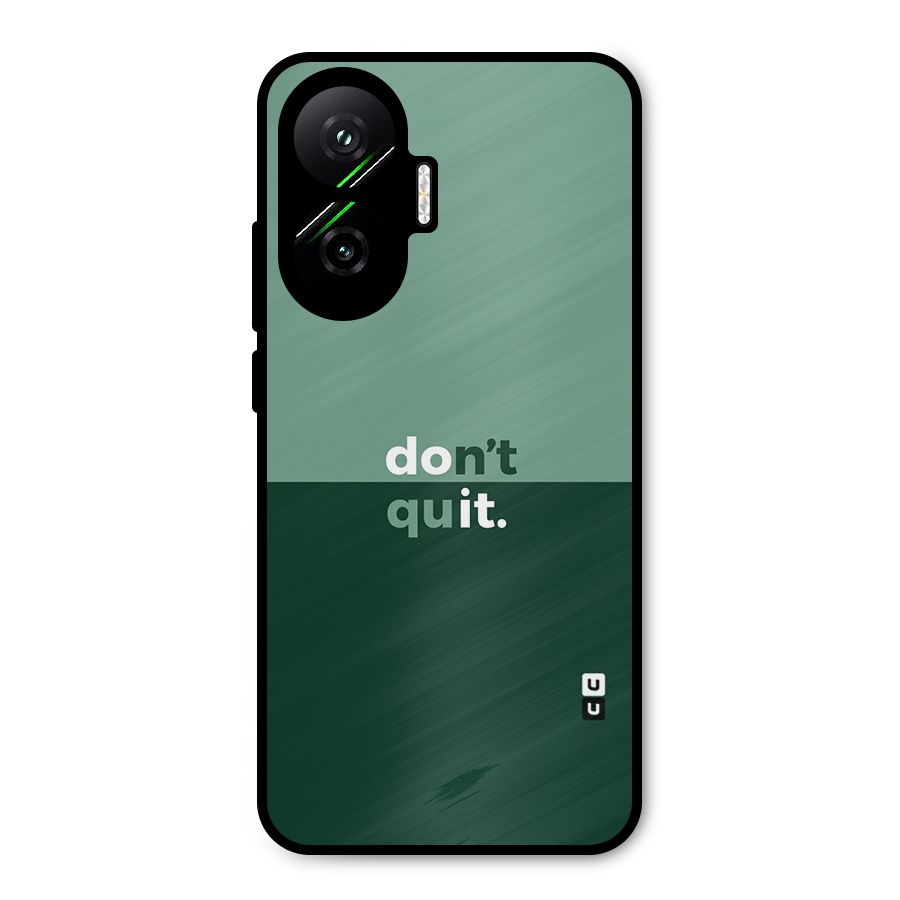 Dont Quit Do It Metal Back Case for Poco F7