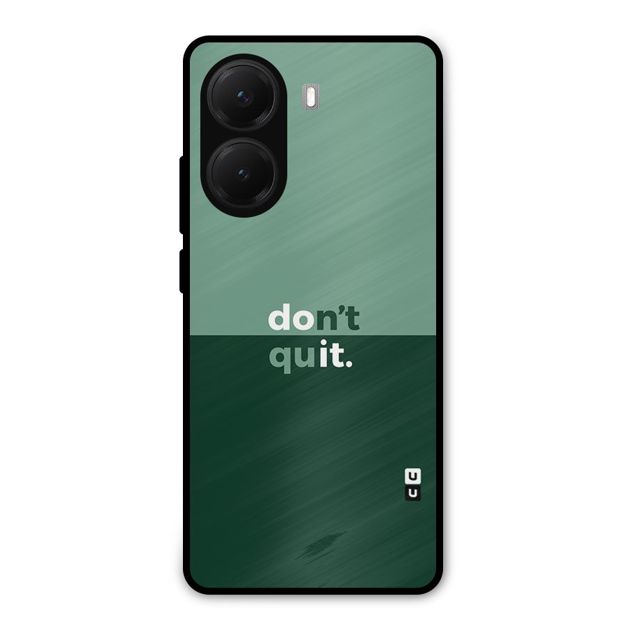 Dont Quit Do It Metal Back Case for Poco X7 Pro