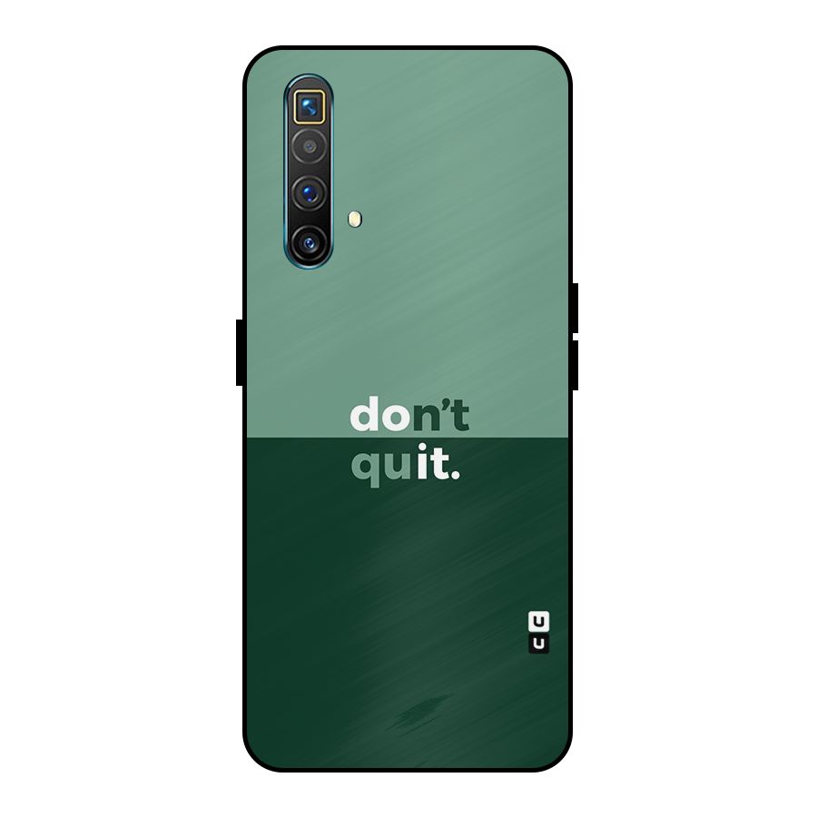 Dont Quit Do It Metal Back Case for Realme X3