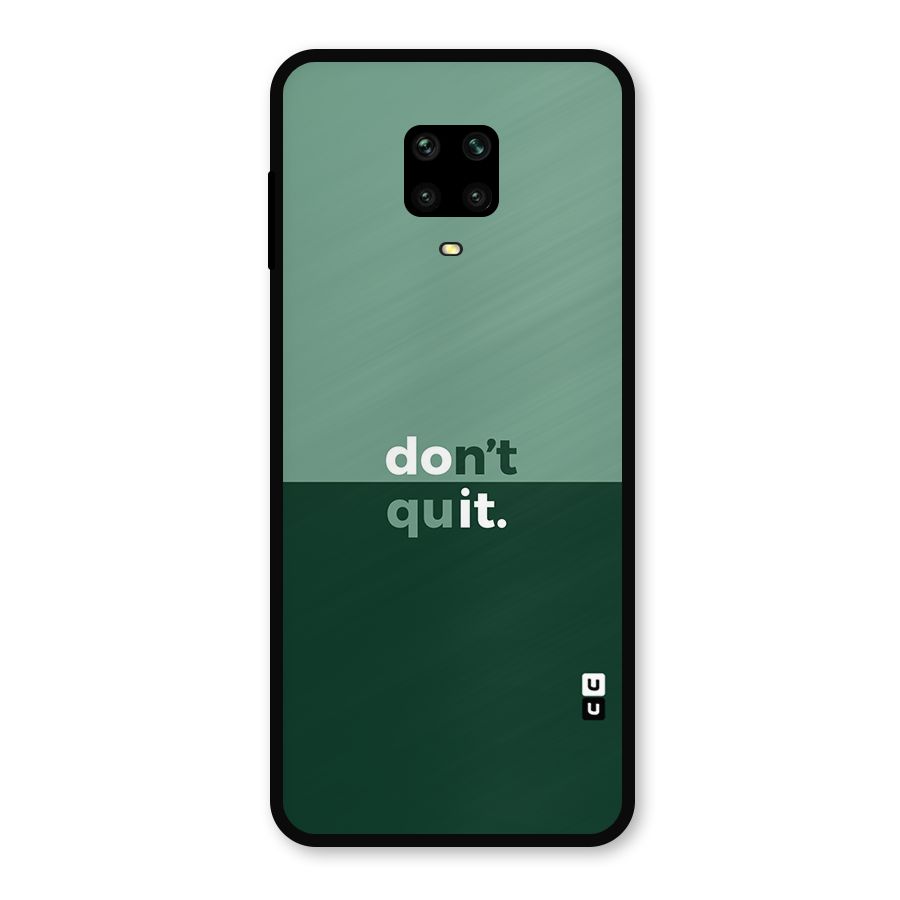Dont Quit Do It Metal Back Case for Redmi Note 10 Lite