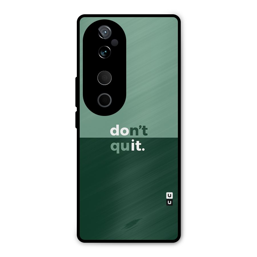 Dont Quit Do It Metal Back Case for Vivo T3 Ultra
