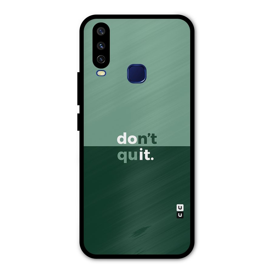 Dont Quit Do It Metal Back Case for Vivo Y15