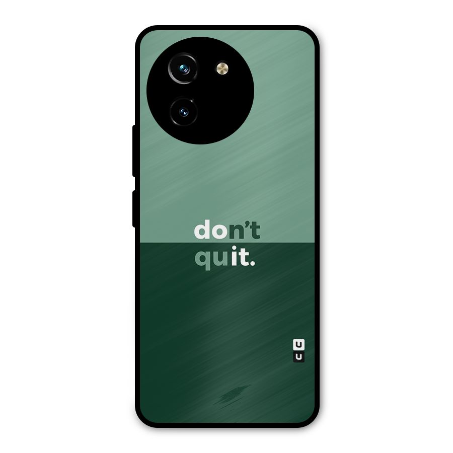 Dont Quit Do It Metal Back Case for Vivo Y200i