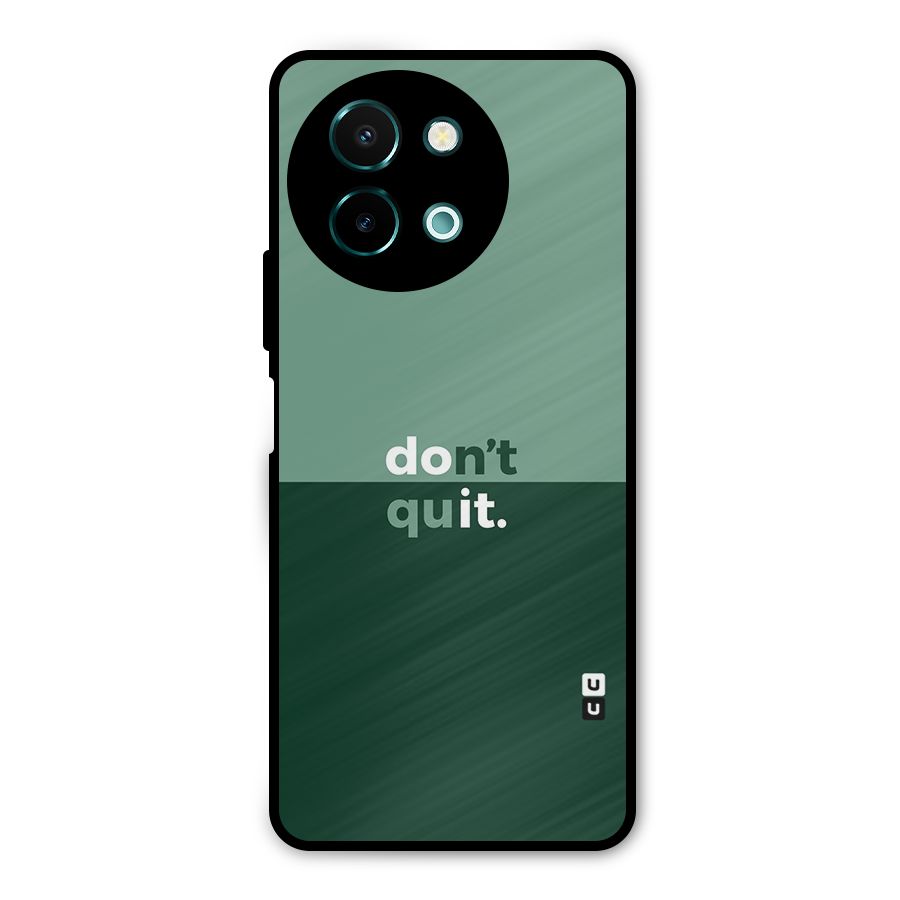 Dont Quit Do It Metal Back Case for Vivo Y58