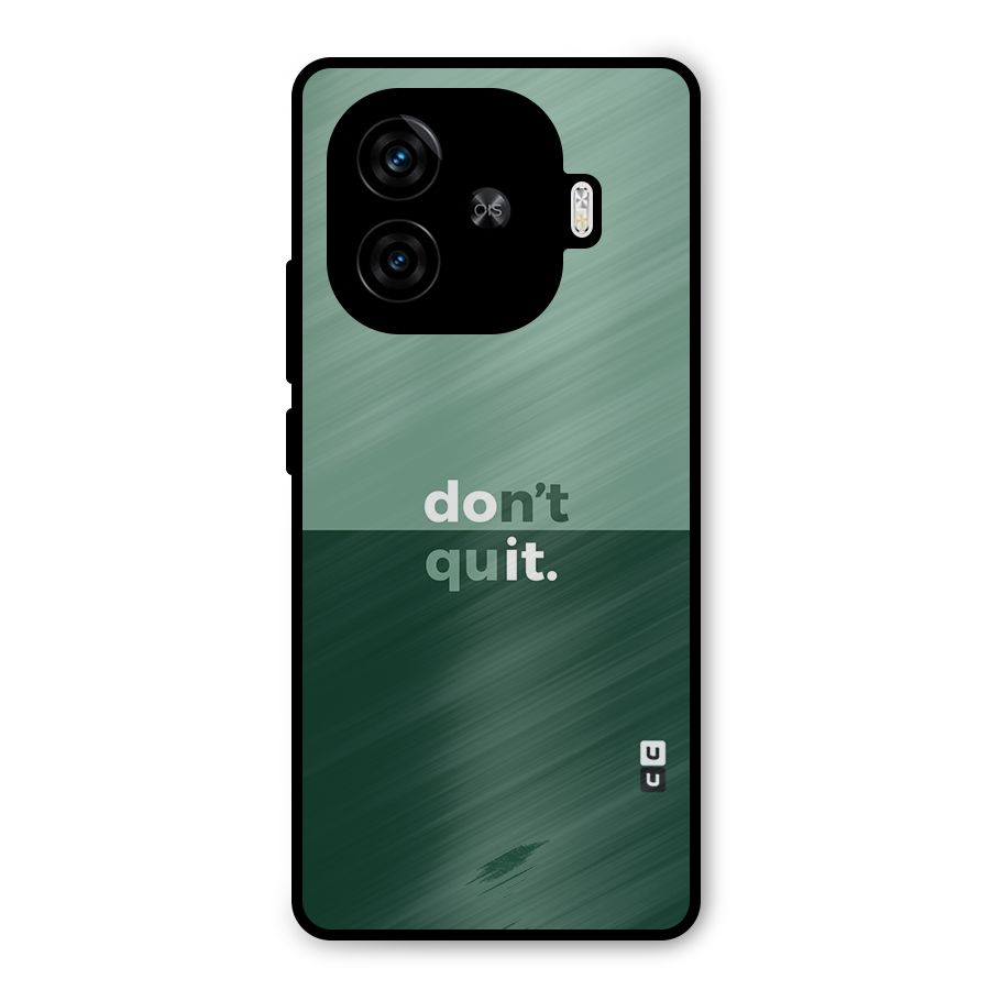 Dont Quit Do It Metal Back Case for iQOO Neo 10R