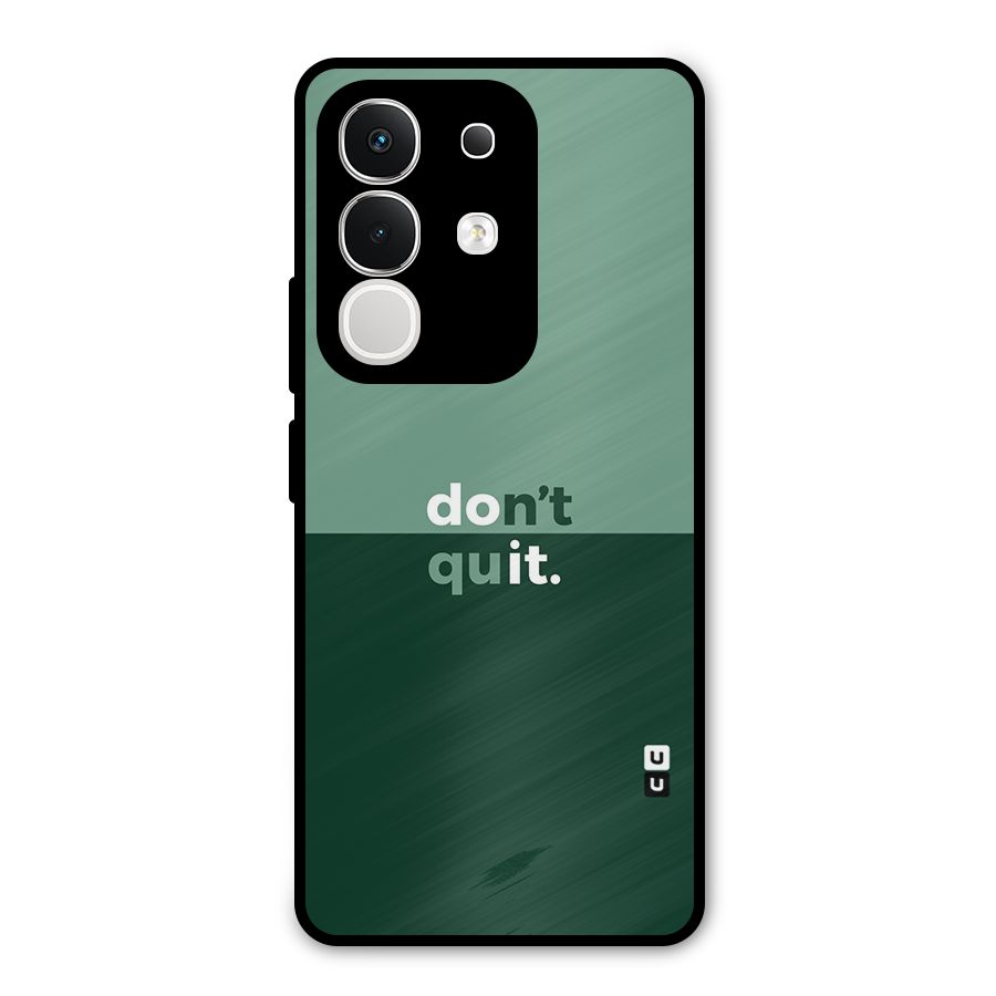 Dont Quit Do It Metal Back Case for iQOO Z10x