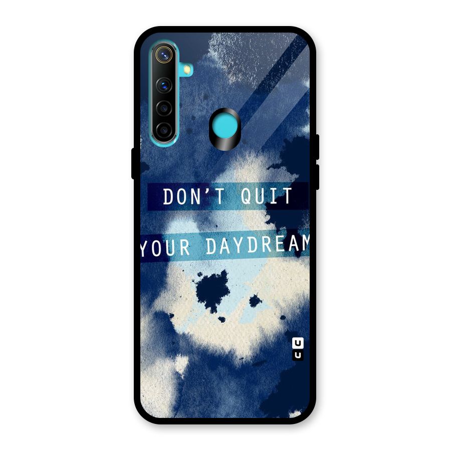Dont Quit Glass Back Case for Realme 5
