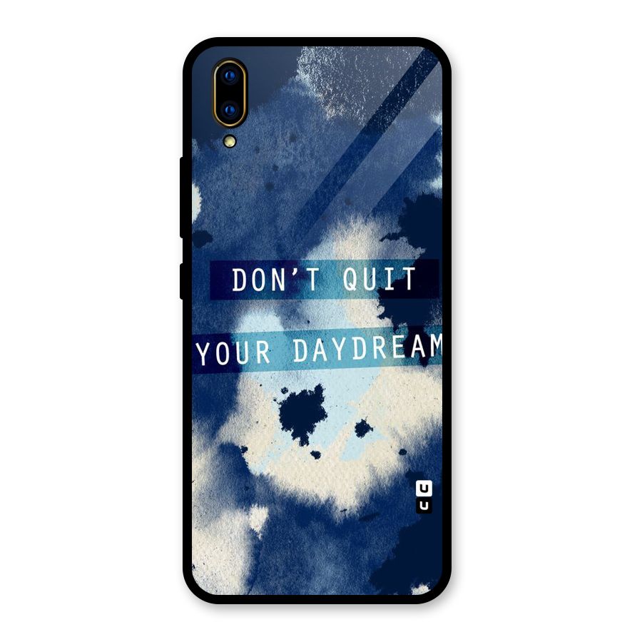 Dont Quit Glass Back Case for Vivo V11 Pro
