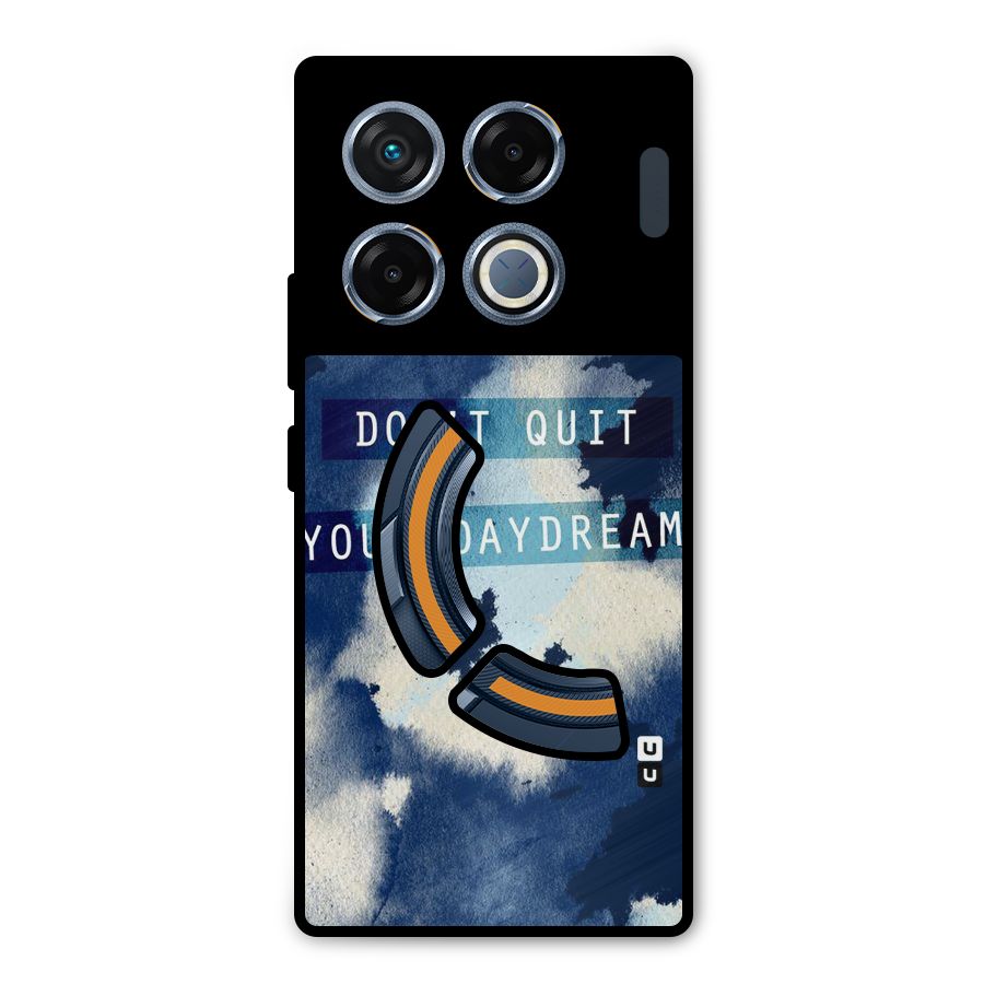 Dont Quit Metal Back Case for Infinix GT 20 Pro