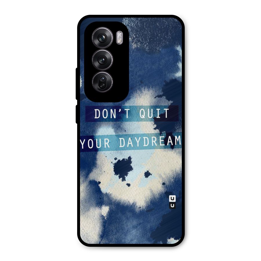 Dont Quit Metal Back Case for Oppo Reno12 Pro