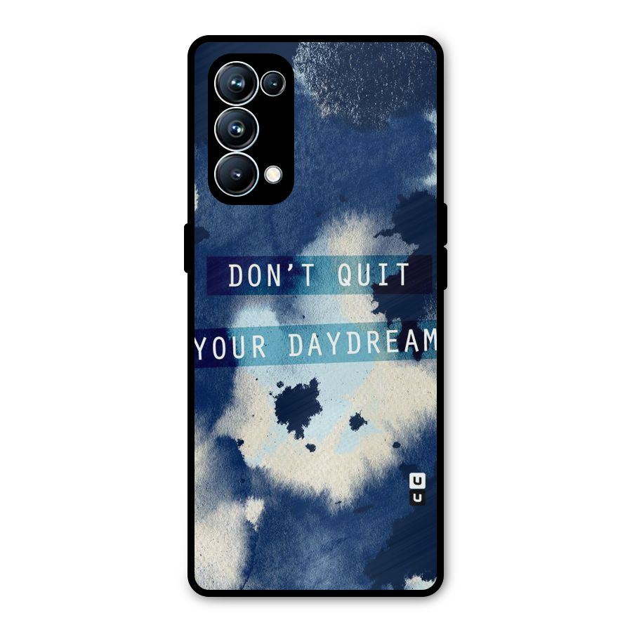 Dont Quit Metal Back Case for Oppo Reno5 Pro 5G