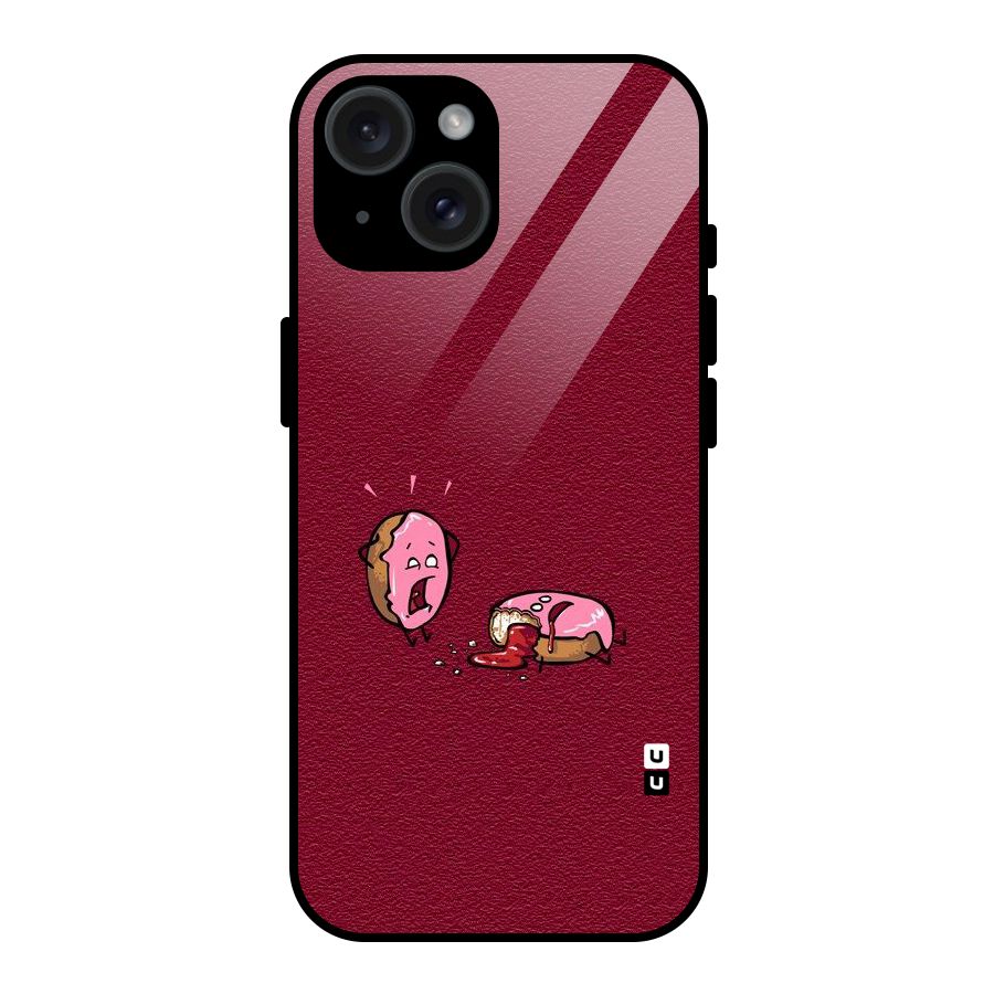 Donut Murder Glass Back Case for iPhone 15