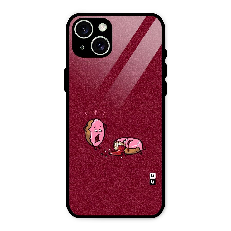 Donut Murder Glass Back Case for iPhone 15 Plus