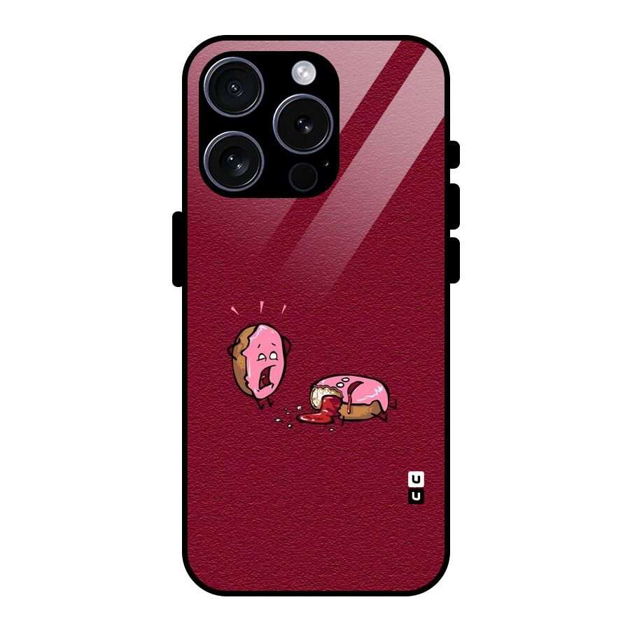 Donut Murder Glass Back Case for iPhone 15 Pro
