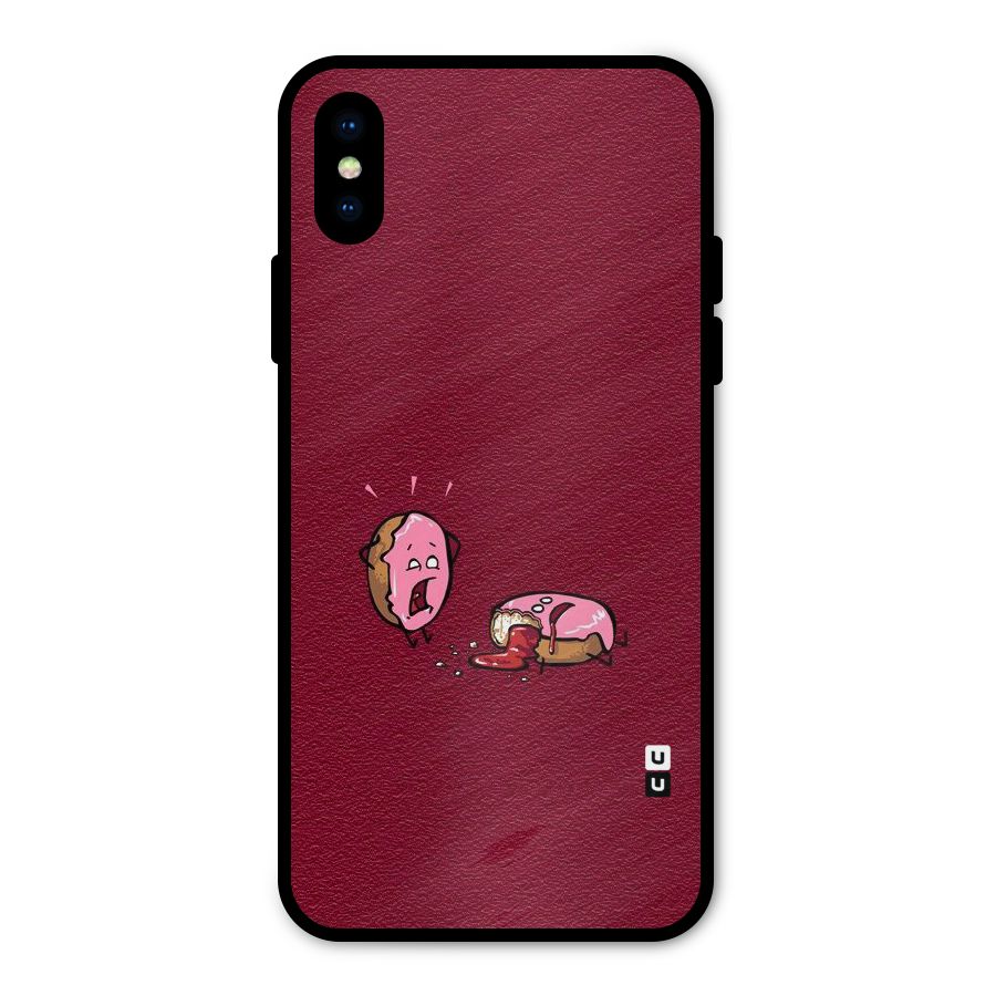 Donut Murder Metal Back Case for iPhone XS