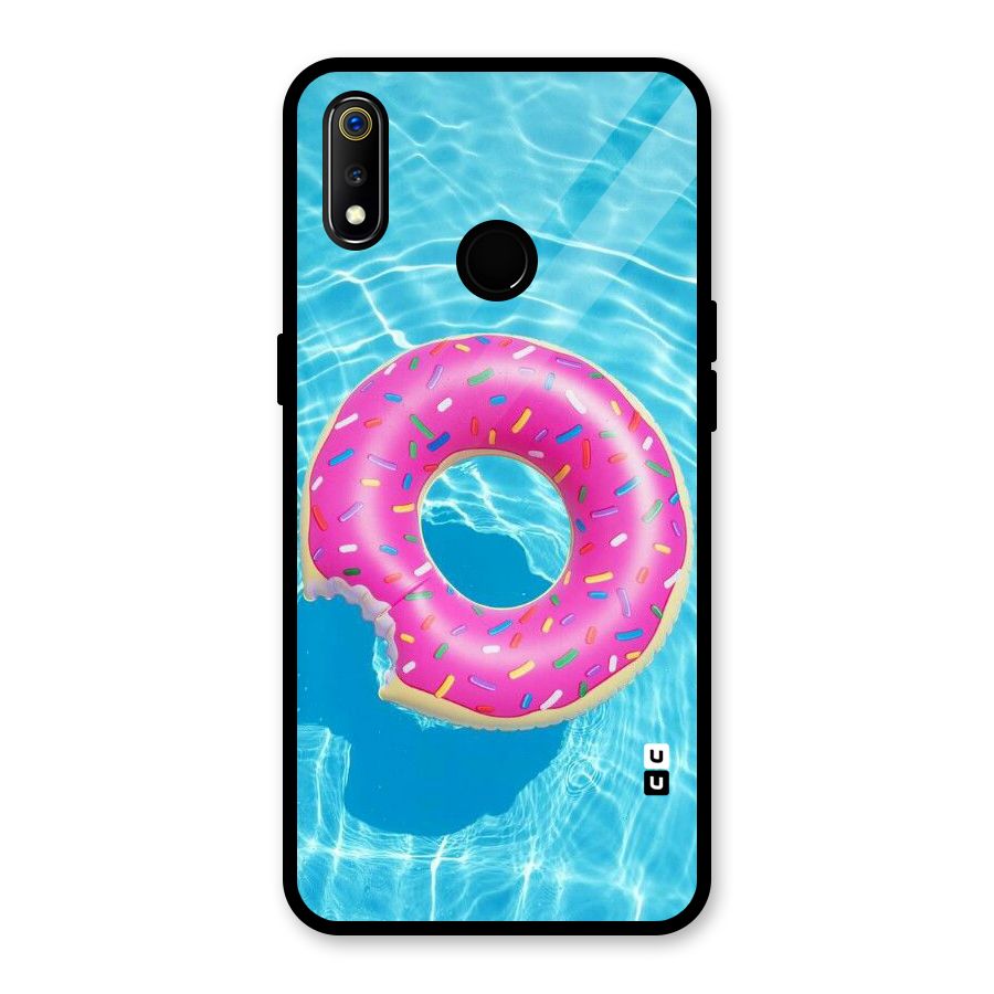Donut Swim Glass Back Case for Realme 3i