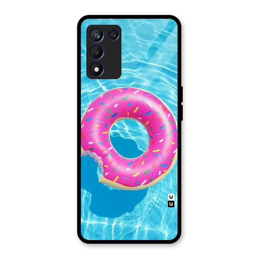 Donut Swim Glass Back Case for Realme 9 5G Speed
