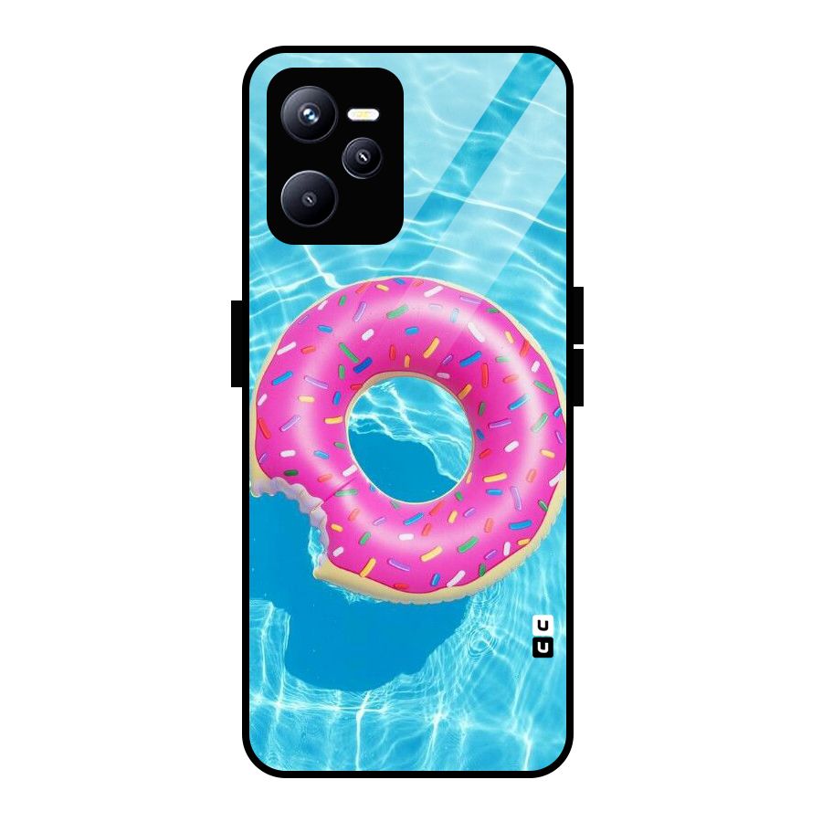 Donut Swim Glass Back Case for Realme C35