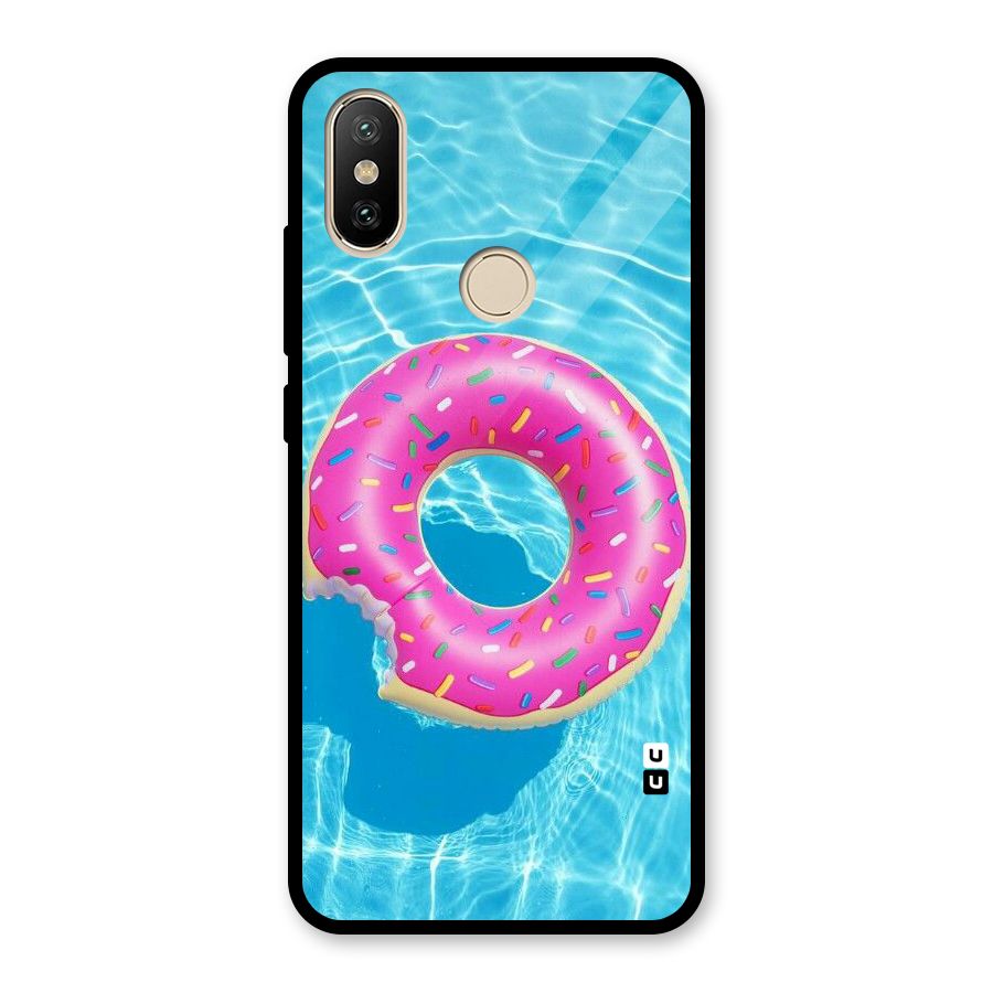 Donut Swim Glass Back Case for Redmi A2