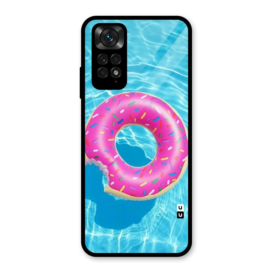 Donut Swim Glass Back Case for Redmi Note 11S