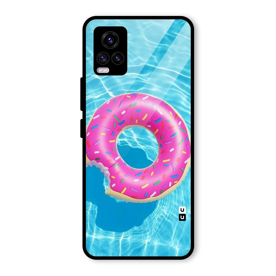 Donut Swim Glass Back Case for Vivo V20 2021