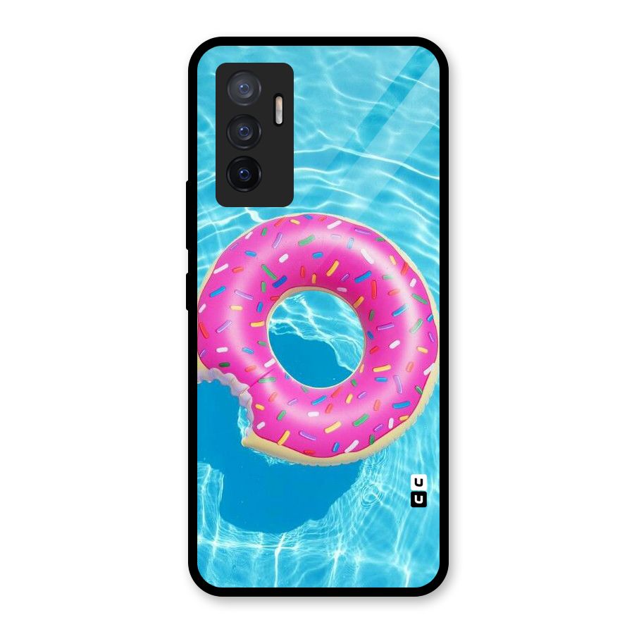 Donut Swim Glass Back Case for Vivo V23e