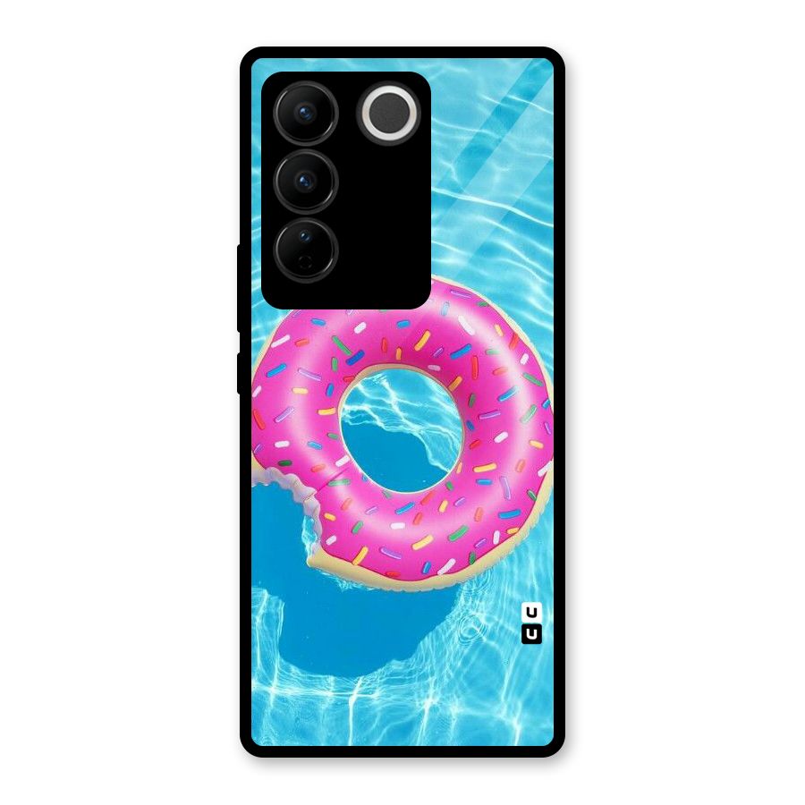 Donut Swim Glass Back Case for Vivo V27