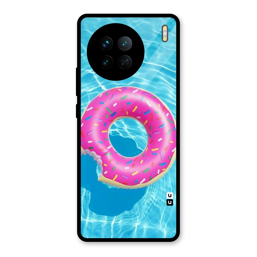 Donut Swim Glass Back Case for Vivo X90