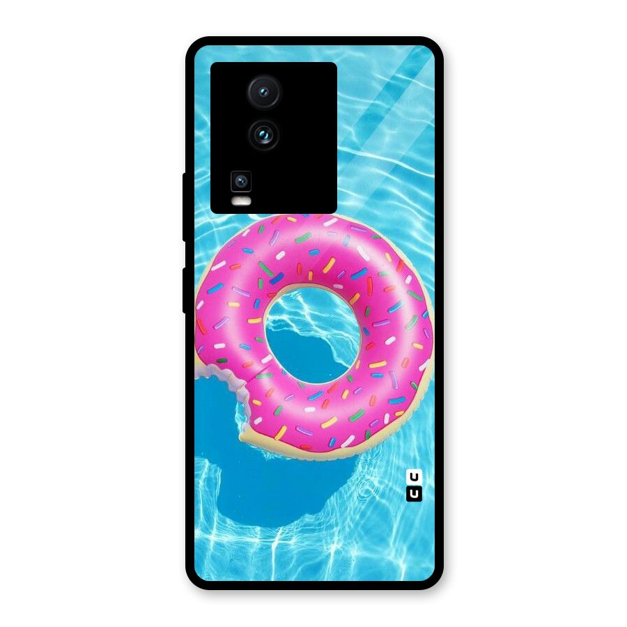 Donut Swim Glass Back Case for Vivo iQOO Neo 7