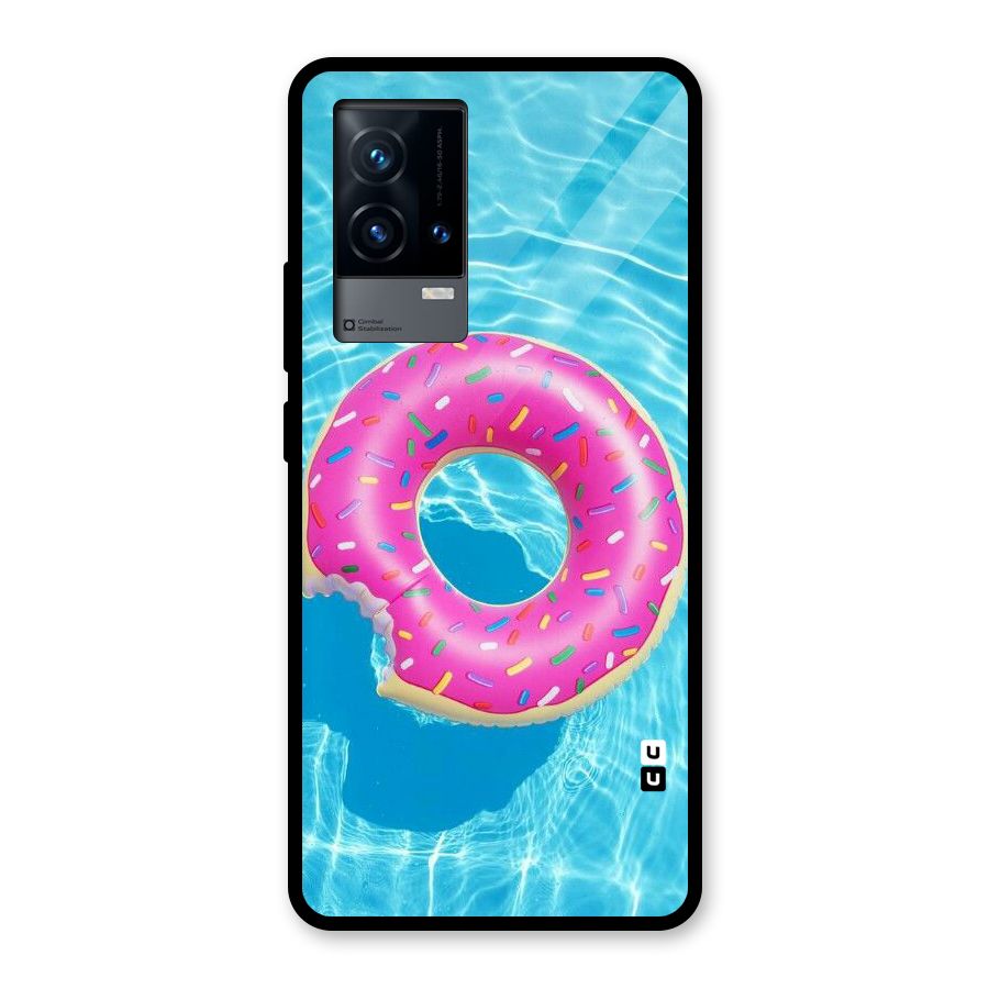 Donut Swim Glass Back Case for iQOO 9 5G