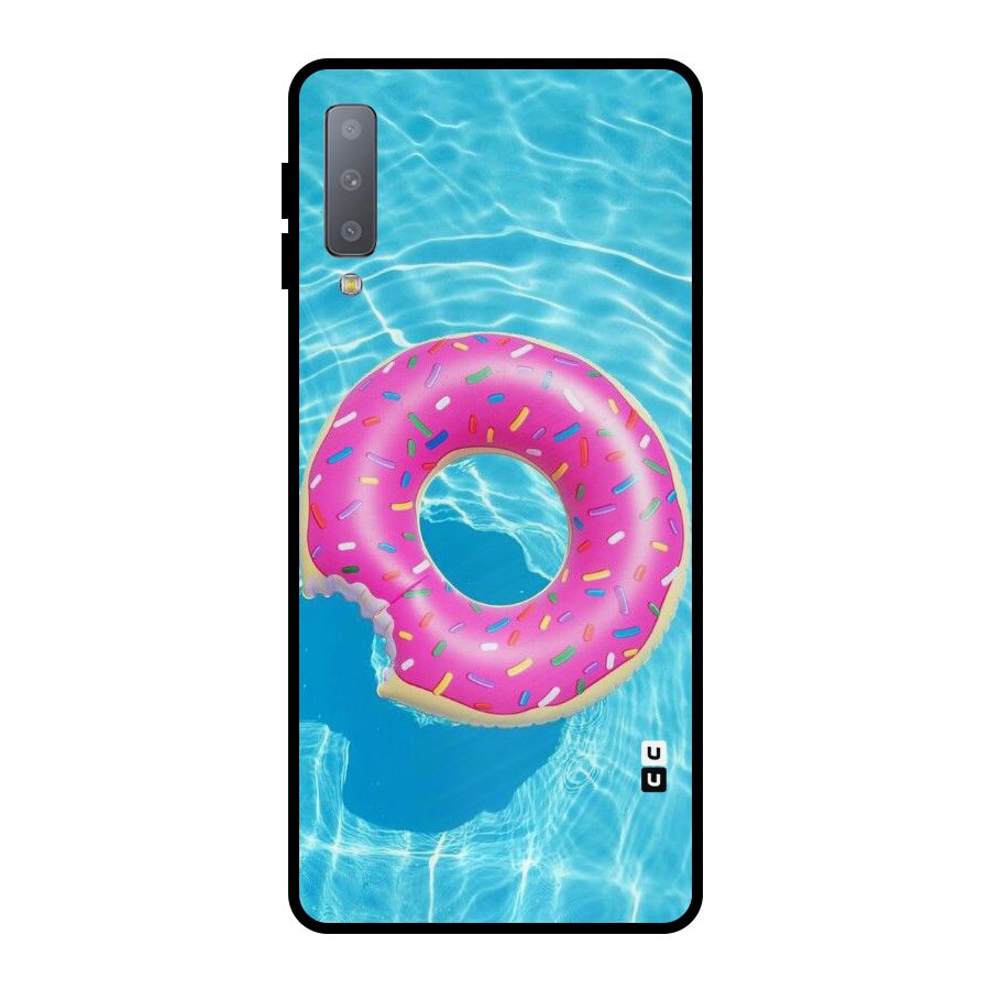 Donut Swim Metal Back Case for Galaxy A7 (2018)