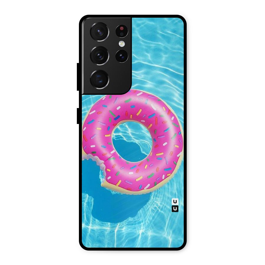 Donut Swim Metal Back Case for Galaxy S21 Ultra 5G