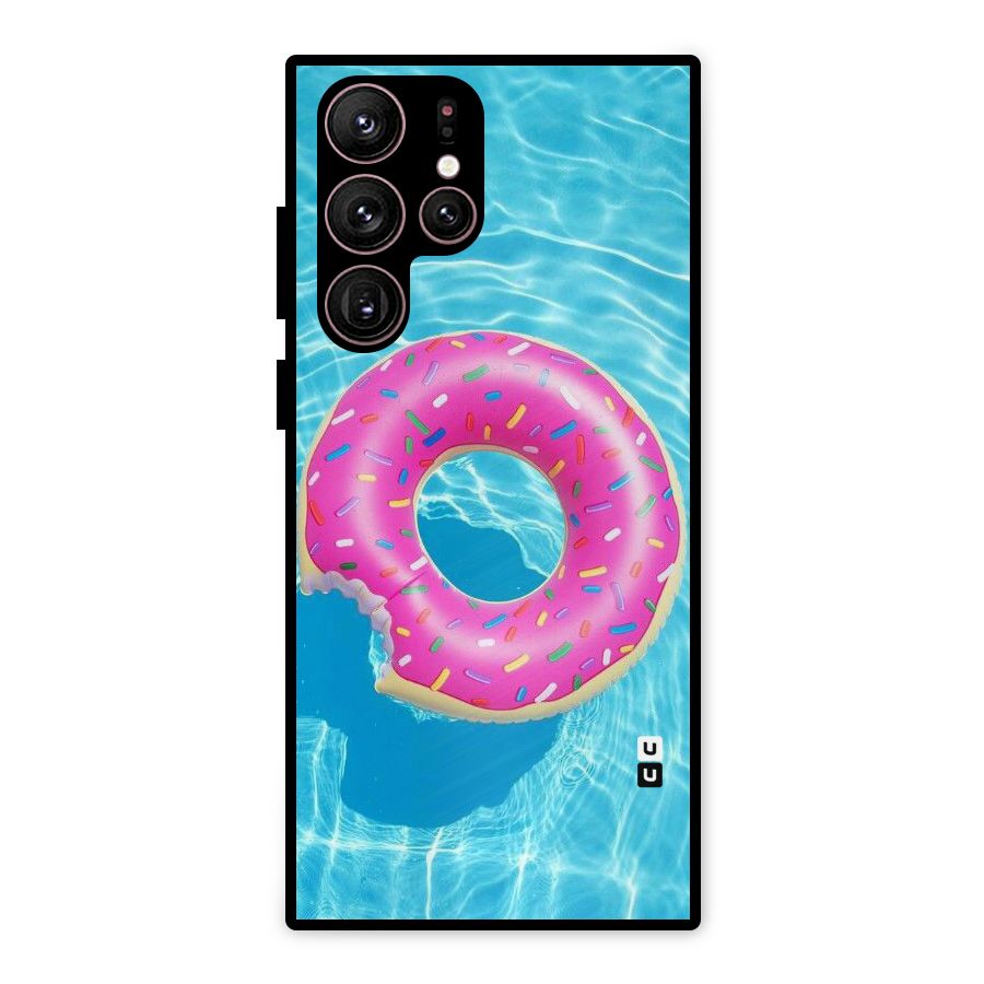 Donut Swim Metal Back Case for Galaxy S22 Ultra 5G