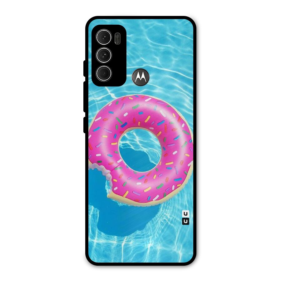 Donut Swim Metal Back Case for Moto G60