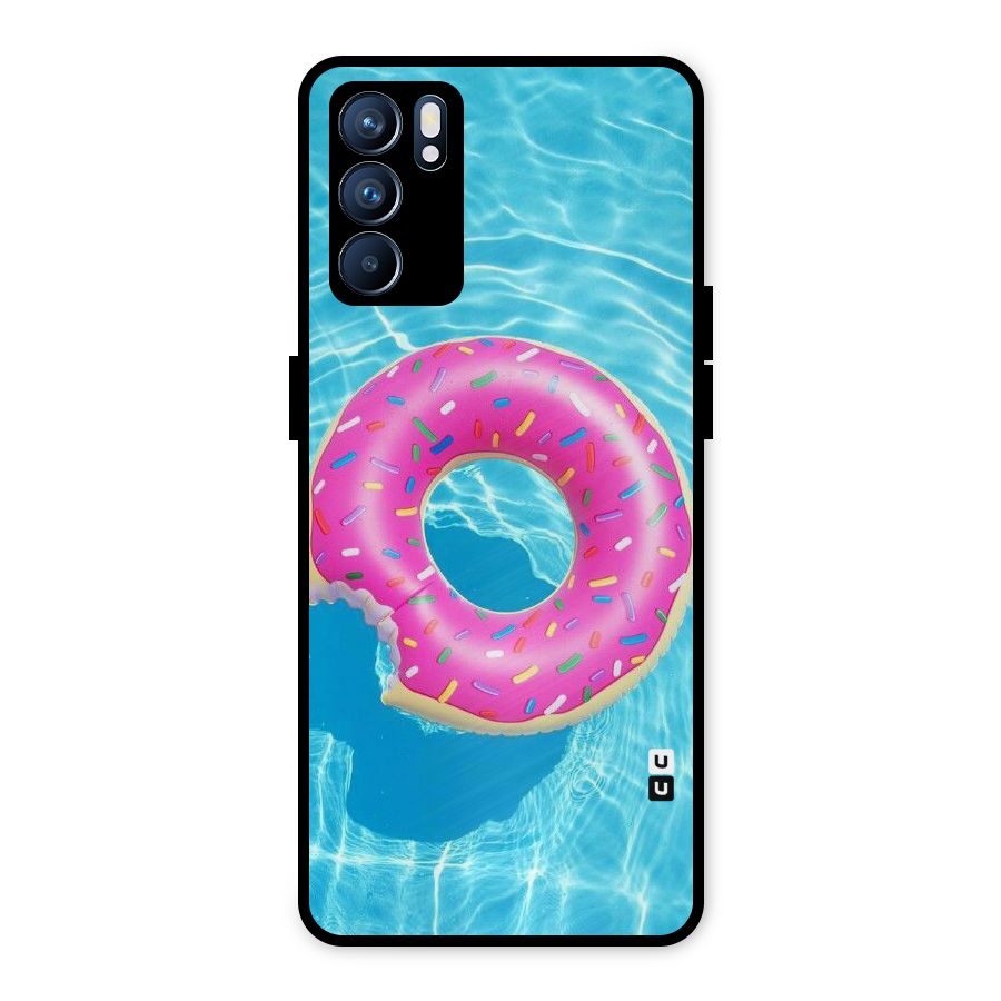 Donut Swim Metal Back Case for Oppo Reno6 5G