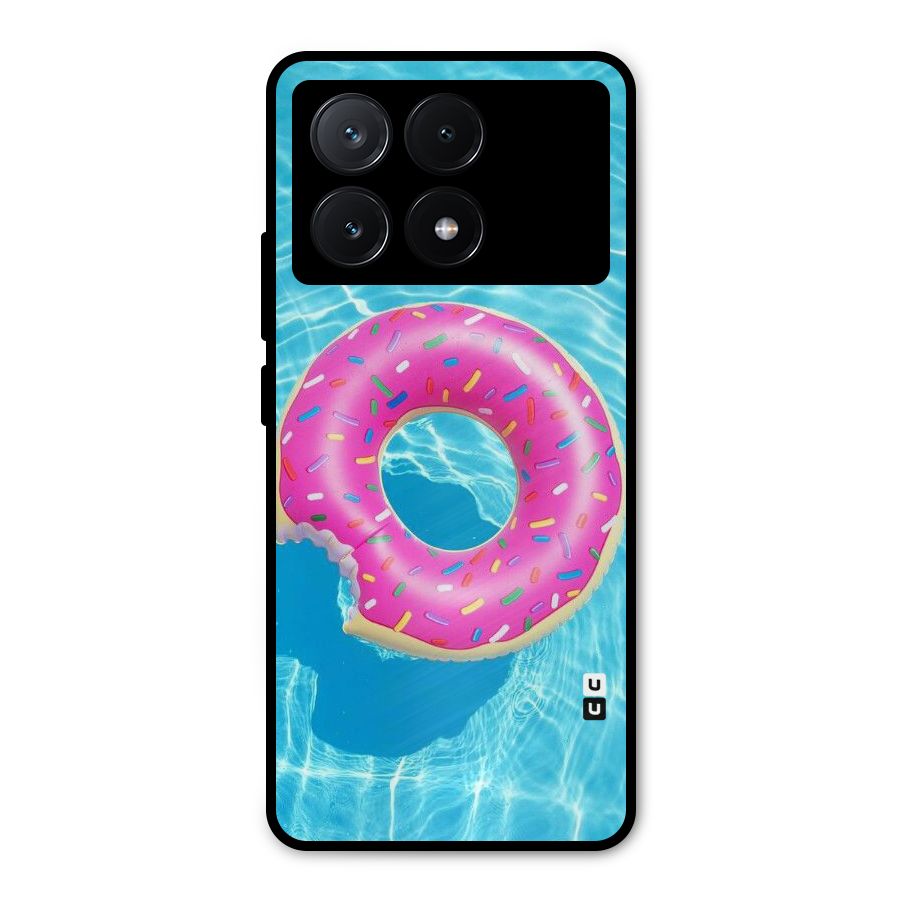 Donut Swim Metal Back Case for Poco X6 Pro