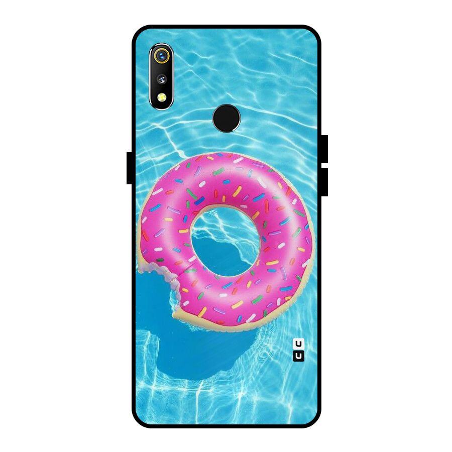 Donut Swim Metal Back Case for Realme 3i