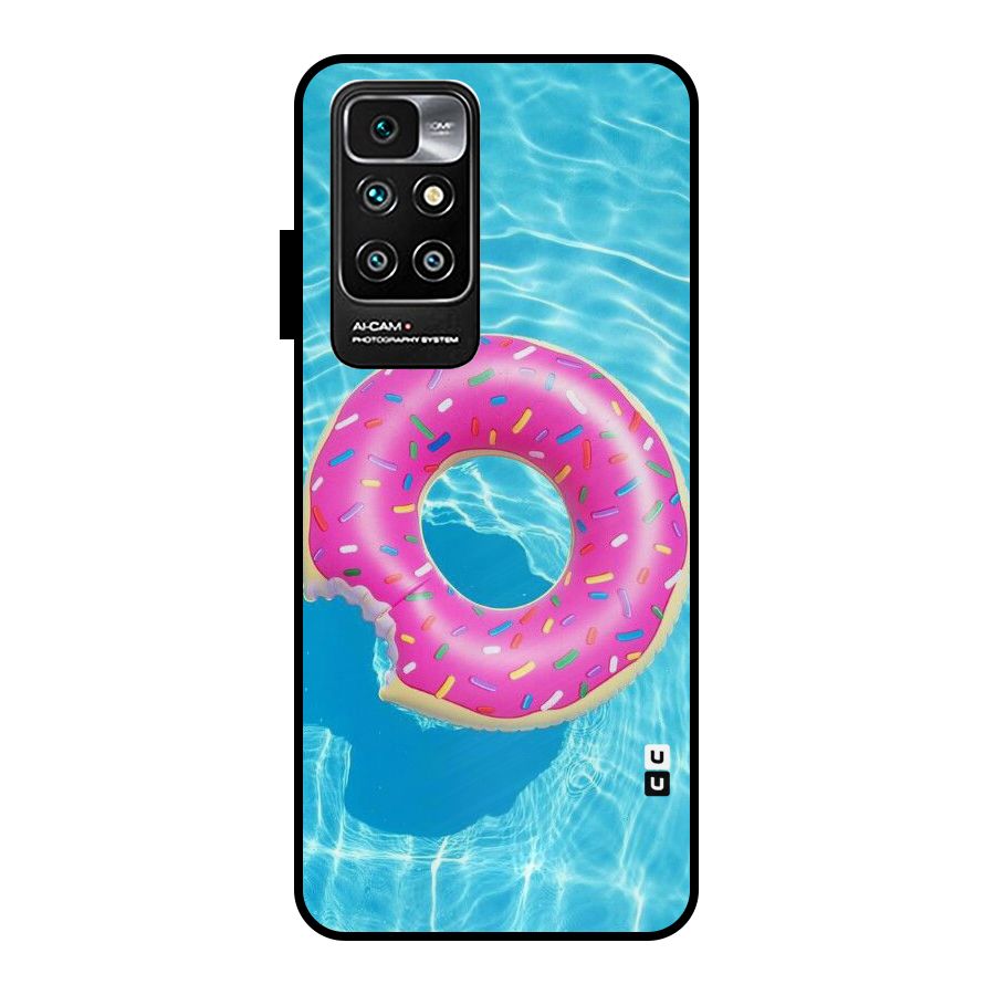 Donut Swim Metal Back Case for Redmi 10 Prime