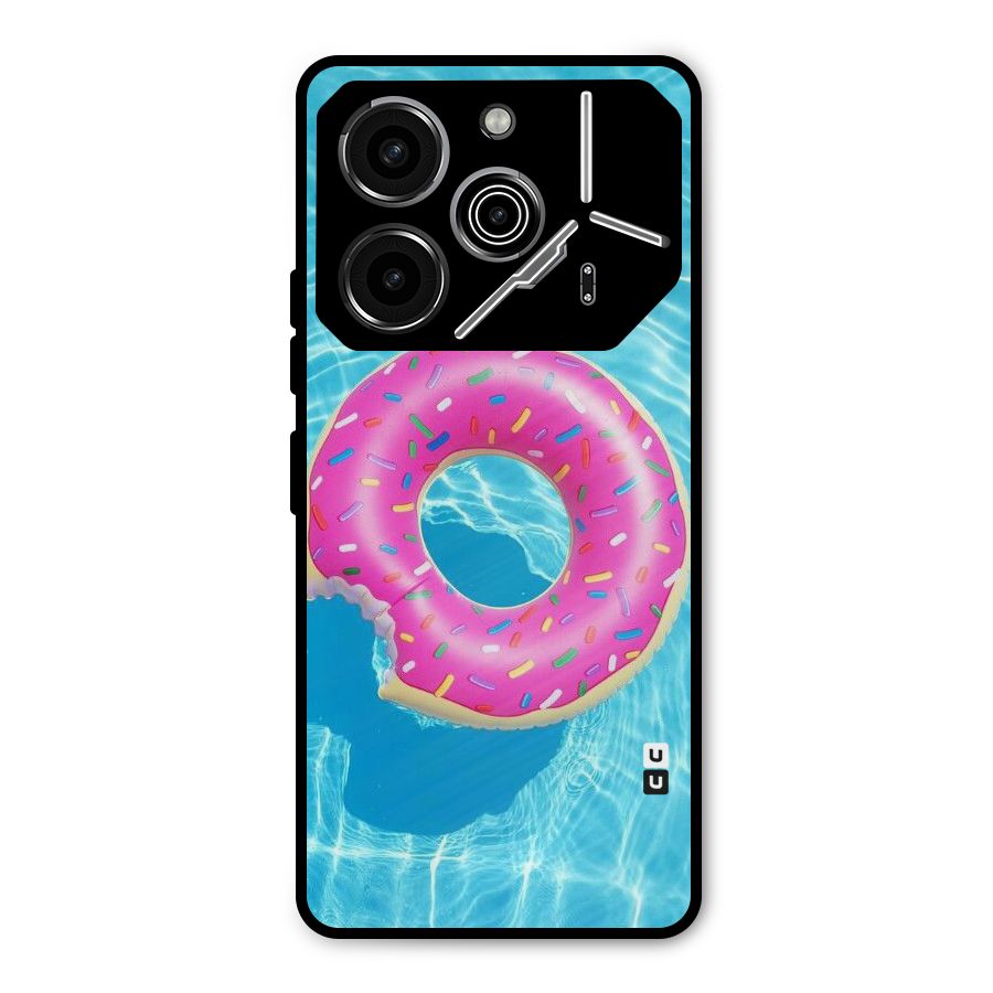 Donut Swim Metal Back Case for Tecno Pova 6 Pro