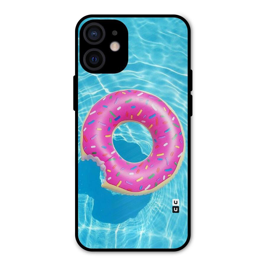 Donut Swim Metal Back Case for iPhone 12 Mini
