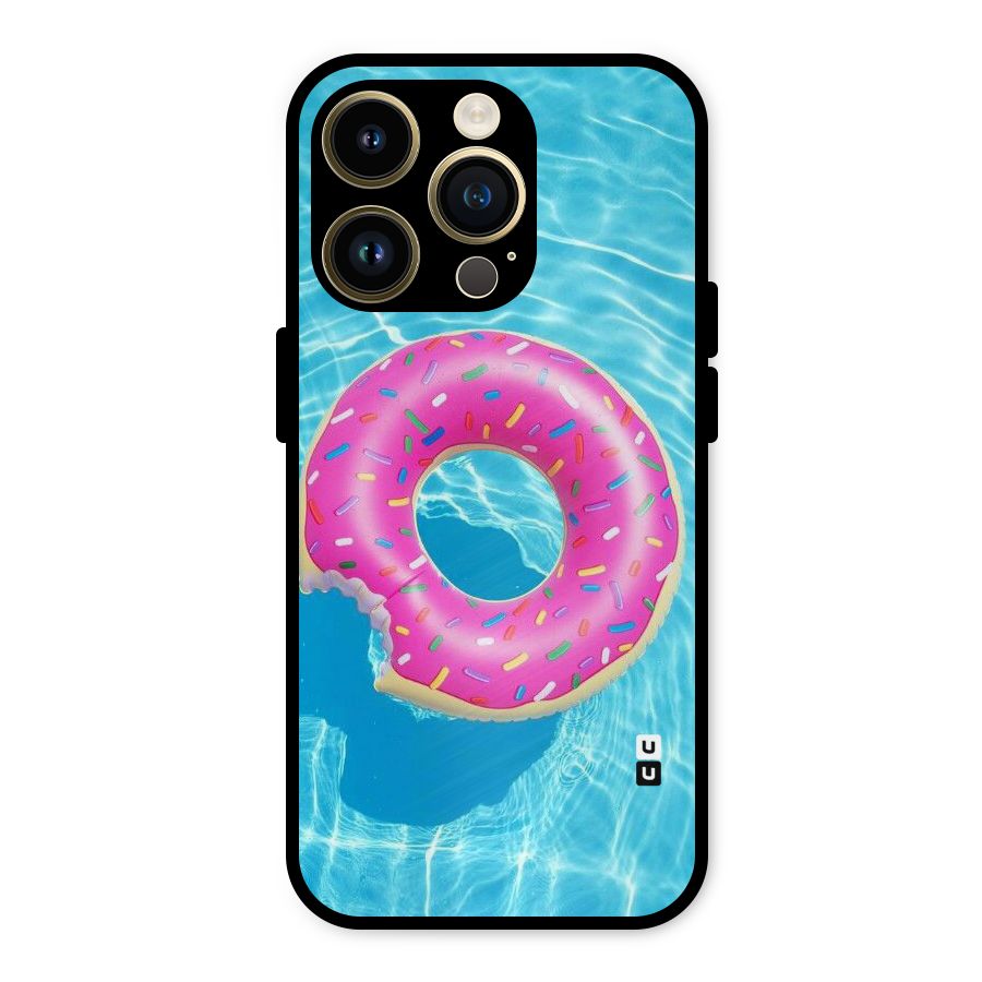 Donut Swim Metal Back Case for iPhone 14 Pro