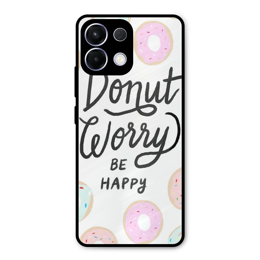 Donut Worry Be Happy Metal Back Case for Oppo K13