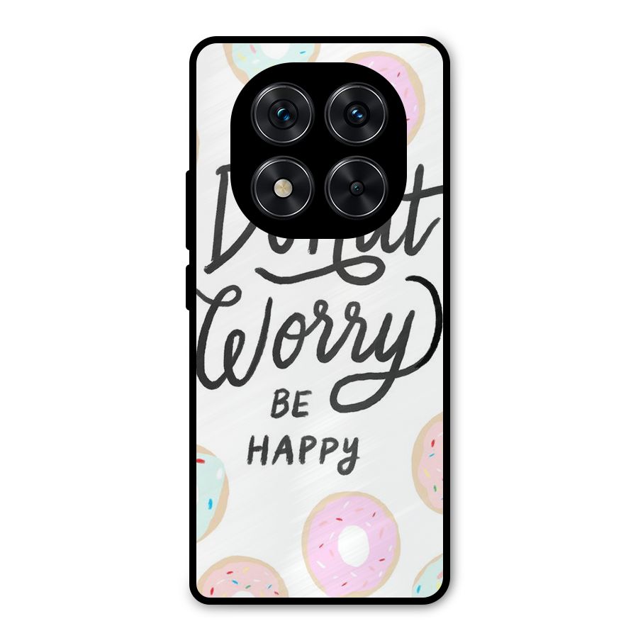 Donut Worry Be Happy Metal Back Case for Poco X7